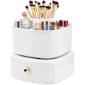 Miniatyrbillede 1 af 4: Makeup Organizer, 360° roterende toiletartikler arrangør med skuffe, til værelse Deco