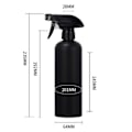 Miniatyrbilde 2 av 4: Pcs Tomme Sprayflasker 500ml, Plast Tomme Sprayflasker, for Planter, Rengjøring, Hagearbeid, Kosmetikk