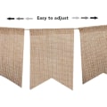 Miniatyrbillede 4 af 4: 15 stk. Burlap Vimpler, Perfekt Trekantet Flag Diy Dekoration Til Bryllup,