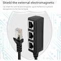 Miniatyrbillede 5 af 5: RJ45 LAN Ethernet 1 til 3 port splitter kabel netværk med Cat5, Cat5e, Cat6