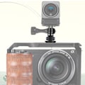 Pikkukuva 4 / 5: Alumiininen 1/4 tuuman kamerakiinnityssovitin, kääntyvä GoPro-jalustalle