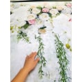 Miniatyrbilde 5 av 5: Brude Dusj Stor Bryllup Blomster Vegg Bakteppe Hvit og Grønn Rose 3D Fl