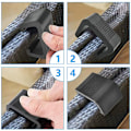 Miniatyrbillede 2 af 3: 8 stk. Udendørs Have Flet Rattan Møbel Justeringsbeslag Sofaforbindelse Egnet kompatibel Rattan Møbel Sofa, Sort, 6,5*3,8*4,2 cm