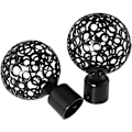 Miniatyrbilde 1 av 5: 2 stk dekorative gardinstang ende draperi stang finaler hode for indre diameter 22mm