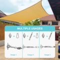 Miniatyrbilde 5 av 5: M5 Solseil Feste Kit, Rustfritt Stål Solseil Feste Kit