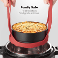 Miniatyrbillede 5 af 5: Silikone bageform slynge til 6 Qt/8 Qt Instant Pot og multifunktionel komfur Anti-skoldning bageform løfter dampstativ, silikone æg dampstativ (rød) 1stk