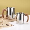 Miniatyrbilde 2 av 4: Melkeskummer i rustfritt stål for espresso, cappuccino og melkeskumming 100 ml
