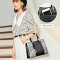 Miniatyrbillede 3 af 5: Dames Læder Håndtaske Designer Skulder Tote Crossbody Taske Elegant Top Håndtag Taske til Damer