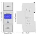 Miniatyrbild 4 av 5: 1st 5-80A 230V 50Hz enfas elektrisk mätare LCD-bakgrundsbelysning, DDS015