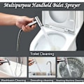 Miniatyrbillede 4 af 5: Rustfrit bidet toiletsprayersæt, justerbart tryk bidet sprayers håndbruser til bidet-haner Perfekt til personlig hygiejne, rengøringspleje Fo