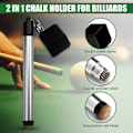Pikkukuva 2 / 5: Liitu pidike biljardi, 2 in 1 Pool Cue Liitu pidike, Kannettava Pool Snooker Liitu pidike, Biljardi Cue Tip Pricker