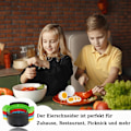 Miniatyrbilde 2 av 5: Eggkutter, 4 i 1 Egg Slicer i Rustfritt Stål, for Hardkokte Egg, Jordbær, Kiwi