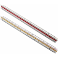 Miniatyrbillede 1 af 5: Arkitekt lineal 30cm, Trekant lineal, 2 stk Trekant skala, Forhold 1: