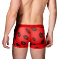 Miniatyrbild 4 av 5: Herrunderkläder Mesh Andas Kalsonger Låg Midja Coola Boxershorts (L, röd）