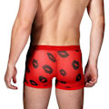 Miniatyrbillede 4 af 5: Herreunderbukser Mesh Åndbar Trunk Low Rise Cool Boxers (L ,rød）