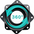 Miniatyrbild 1 av 5: 4 st Lazy Metal Swivel Plate Turntable 360 ​​Graders roterande fäste, B