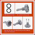 Miniatyrbillede 4 af 5: 2 stk. udskiftning af luftfrigivelsesventil og O-ring til Intex 10460 10264 filter