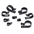 Miniatyrbilde 4 av 5: 200 stk Nylon Kabelbindere-R, P-klips Nylon Plast Rørklemmer, Ø 5/6/9/12/19/28mm (Svart)