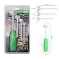 Miniatyrbilde 5 av 5: 4 stk/sett Vege Drill Grønnsaksspiral Kutter Graving Enhet Kjerneenhet For