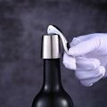 Miniatyrbillede 2 af 3: 2 stk. Vinstop i rustfrit stål, genanvendelig vinstop
