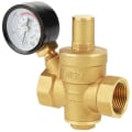 Miniatyrbilde 3 av 5: DN20 Justerbar Vann Trykkreduksjonsregulator, Messing Vann Trykkreduksjonsventil + Trykkmåler Vann Trykkmåler (DN20)
