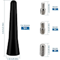 Miniatyrbillede 2 af 5: 6,5 cm Mini Kort Bilantenne, FM/AM Bilantennestang, Universal Mini Bilantenne
