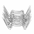 Miniatyrbillede 1 af 3: Glasclips kompatible med drivhus i rustfrit stål, 50 stk., til fastgørelse af polycarbonatplader, drivhusclips, klemmer W