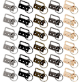 Miniatyrbillede 1 af 5: 30 stk. nøglering hardware, 32mm webbing spænde med nøglering, nøglering hardware og håndledsrem, til nøgleremme, lynlås, skuldertaske, DIY-remme (5 farver)