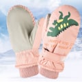Miniatyrbillede 3 af 5: 1 par småbørnshandsker bløde holder varme polyester børneski udendørs sport handsker