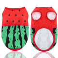 Miniatyrbilde 2 av 5: Pet Vest Vår Og Sommer Bomull Tegneserie Trykk Klær Teddy Bear Mesh Pustende Vest For Små Mellomstore Hunder Katt-vannmelon bilde, størrelse L