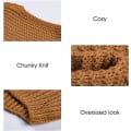 Miniatyrbillede 5 af 5: Dame Åben Front Langærmet Chunky Strik Cardigan Sweaters Løs Yderbeklædning C