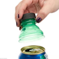 Miniatyrbillede 2 af 4: 6 stk. sodavandsdåse låg genanvendelige plast brus låg hætter flaske top f