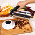Miniatyrbillede 3 af 4: Italiensk kaffemaskine med rustfrit stål filter Moka kaffekande sølv 450