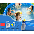 Miniatyrbild 5 av 5: 2 st pool slangklämma knäskydd av plast, swimmingpool rörhållare, 26mm - 38mm pool slangklämma med kabelband, pool rörhållare passande för Intex och Bestway (grå)