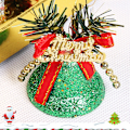 Miniatyrbild 4 av 5: Julfester - Set med 6 glittrande julgranskulor i plast: 5 cm i diameter