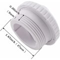 Miniatyrbillede 2 af 5: Swimmingpool Massage Eyeball Nozzle, Eyeball Jet Nozzle til Spa Flow Inlet