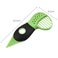 Miniatyrbillede 2 af 4: 4 i 1 Avocado Skærer, Miljøvenlig PP Avocado Skræller og Avocado Hakker, Ergonomisk Værktøjssæt til Avocado, Mango, Kiwi