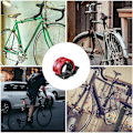 Miniatyrbild 5 av 5: 2-pack cykelklocka, 80 dB aluminiumlegering cykelklocka för MTB landsvägscykel vuxen 22-24 mm styre
