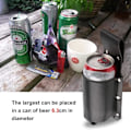 Miniatyrbild 4 av 4: 2-pack Ölholster Universal PU-Läder Ölburkshållare, för Standard Ölburkar och Flaskor (Svart)