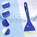 Miniatyrbilde 2 av 3: 2 stk Bilskrapere for Frontrute, Myk Gummiskrape med 30 cm Håndtak for å Skrape Vann og Snø Avriming (33*13 cm)