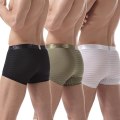 Miniatyrbild 3 av 5: Sexiga boxershorts i issilke för män, mjuka och andningsbara underkläder, genomskinliga