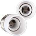 Miniatyrbilde 4 av 5: 4x sokkeladapter - E27 til E14 sokkelkonverter - E14 sokkellampeholderadapter for halogen LED-pære