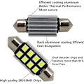 Pikkukuva 4 / 5: 10 kpl jäänsininen 41mm juhla LED-auton polttimot 2835smd10 kpl jäänsininen 41mm juhla LED-auton polttimot 2835smd