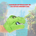 Miniatyrbild 4 av 5: Handdocka Dinosaurie Hög Dockhandskar Simulering Dinosaurie Seriefigur Berättande Leksak för Barn (Grön)