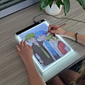 Miniatyrbilde 3 av 5: A4 LED-lys tavle for diamantmaleri, USB-drevet lysbrett digitalt grafikkbrett for tegnebrett kunstmaleri tavle