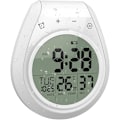 Miniatyrbillede 2 af 4: Vandtæt digitalt brusebadsur, badeværelsestimer, digitalt køkkenvægur, LCD-display, 12/24 timer