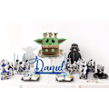 Miniatyrbilde 5 av 5: 5 stk. kakepynt for Star Wars, Galaxy Wars temafestutstyr