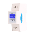 Miniatyrbilde 3 av 3: Digital energimåler LCD-bakgrunnsbelyst display 5-80A 230V 50Hz enfaset wattmeter skinnemontering for måling av elektrisk energi