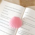Miniatyrbilde 5 av 5: Bærbar smykkeskrin i skallform - smykkeskrin for jenter, kvinner, ringer, øredobber og ørestikker (6x3cm, rosa)