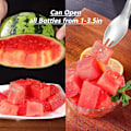 Miniatyrbilde 4 av 5: Pcs Vannmelon Gaffel, Vannmelon Skjærer, Vannmelon Gaffel, Vannmelon Skjæringsgaffel, 2 i 1 Vannmelon Kutter, Multifunksjonell Rustfritt Stål for Familie